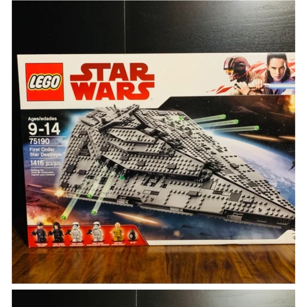 New Lego Star Wars Episode VIII First Order Star Destroyer 75190 kit $400+